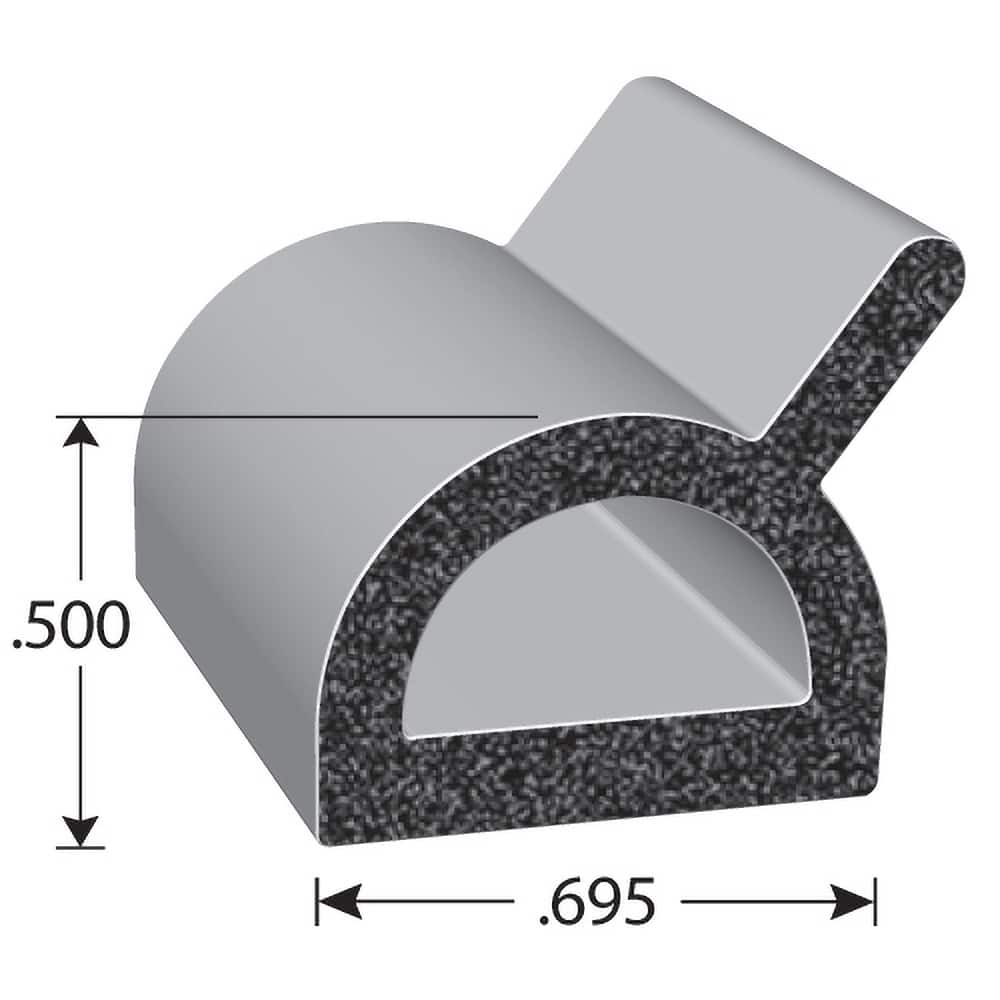 Fairchild Industries - Automotive Replacement Parts; Type: Rubber Seal ; Application: EPDM Sponge rubber seal with PSA Tape - Exact Tool & Supply