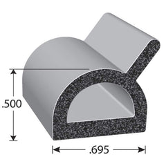 Fairchild Industries - Automotive Replacement Parts; Type: Rubber Seal ; Application: EPDM Sponge rubber seal with PSA Tape - Exact Tool & Supply