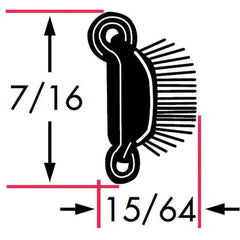 Fairchild Industries - Automotive Replacement Parts; Type: Belt Weatherstrip ; Application: Beltline With Stainless Steel Bead Flexible Pile Lining Rubber Covered, 48 In. - Exact Tool & Supply