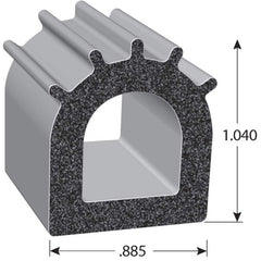Fairchild Industries - Automotive Replacement Parts; Type: Rubber Seal ; Application: EPDM Sponge rubber seal with PSA Tape - Exact Tool & Supply