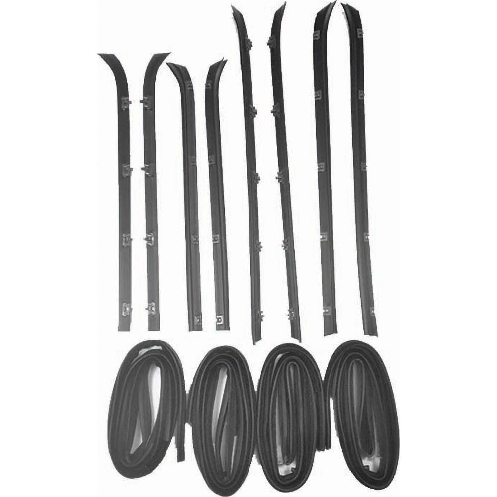 Fairchild Industries - Automotive Replacement Parts; Type: Belt Weatherstrip and Window Channel Kit ; Application: 1981-1986 Chevrolet Fullsize Pickup Weatherstrip Kit replaces OEM# 15569071; 15569072; 14027775; 14027776; 14027778/7; 14027785/325365; 140 - Exact Tool & Supply