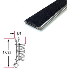 Fairchild Industries - Automotive Replacement Parts; Type: Belt Weatherstrip ; Application: Beltline With Stainless Steel Bead Flexible Pile Lining Rubber Covered; 2 pieces at 48 inches per piece, 48 In. - Exact Tool & Supply