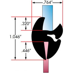 Fairchild Industries - Automotive Replacement Parts; Type: Self-Sealing Weatherstrip ; Application: Two Piece Rubber Glass Sealing Weatherstrip for Windshields With Rubber Locking Strip Included, , 25 Ft., Each - Exact Tool & Supply