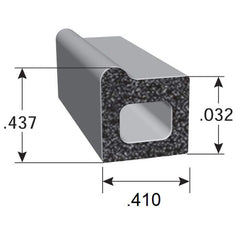Fairchild Industries - Automotive Replacement Parts; Type: Rubber Seal ; Application: EPDM Sponge rubber seal with PSA Tape - Exact Tool & Supply