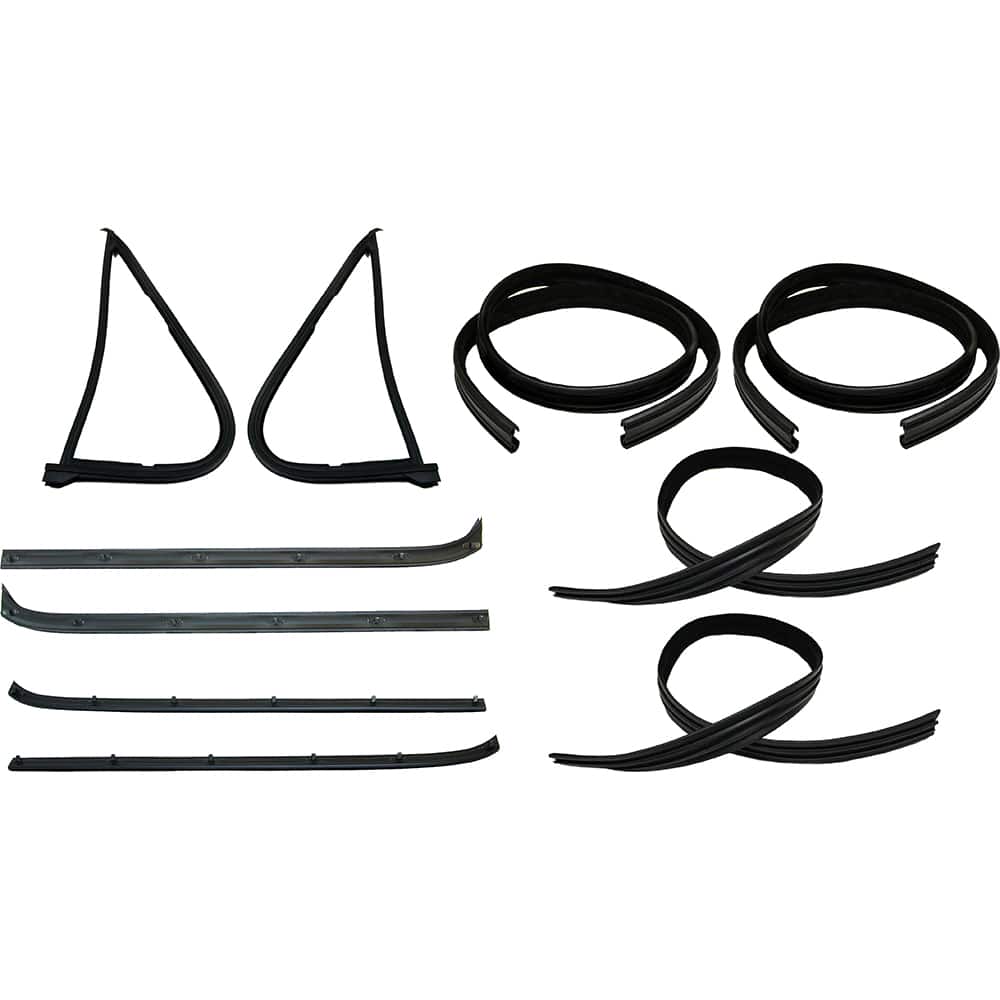 Fairchild Industries - Automotive Replacement Parts; Type: 10 pc Belt Weatherstrip; Vent Window Seal; Window Channel Kit ; Application: 78-79 Ford Bronco, 73-79 Fullsize Truck 10 pc Weatherstrip Kit replaces OEM# D3TZ1021546A; D8TZ1021536A; D7TZ1021453A; - Exact Tool & Supply