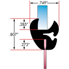 Fairchild Industries - Automotive Replacement Parts; Type: Self-Sealing Weatherstrip ; Application: Two Piece Rubber Glass Sealing Weatherstrip for Windshields With Rubber Locking Strip Included, , 25 Ft., Each - Exact Tool & Supply