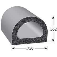 Fairchild Industries - Automotive Replacement Parts; Type: Rubber Seal ; Application: EPDM Sponge rubber seal with PSA Tape - Exact Tool & Supply