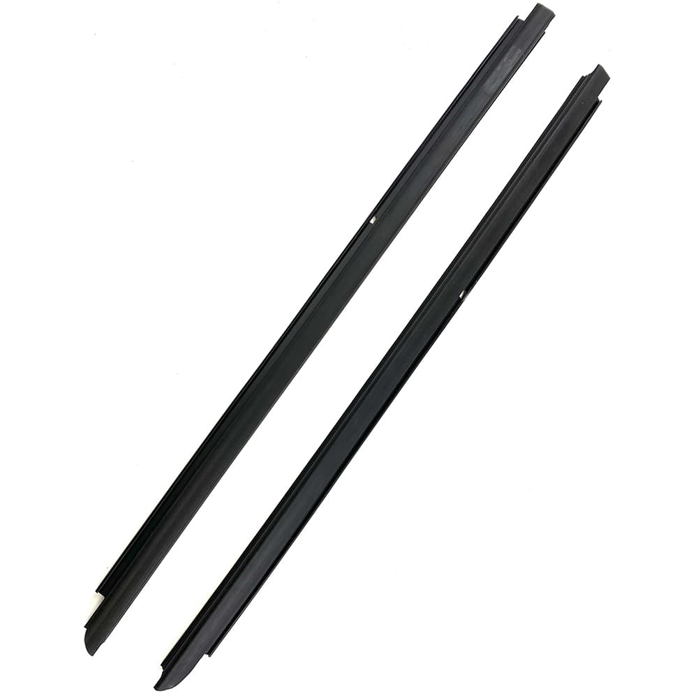 Fairchild Industries - Automotive Replacement Parts; Type: Front Outer Belt Weatherstrip 2 pc Kit ; Application: 2007-2018 Jeep Wrangler (ALL) Front Outer Belt Weatherstrip 2 pc Kit OEM#:55395269AD; 55395268AD replaces OEM# 55395269AD; 55395268AD - Exact Tool & Supply