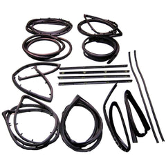 Fairchild Industries - Automotive Replacement Parts; Type: Weatherstrip Kit ; Application: 1968-1983 Jeep Classic Jeep (CJ) Weatherstrip Kit replaces OEM# J5457057; J5454164; J5459645; J5459644; J5453833; 55176223; 55176222; J5457112; J5454184; 5453950; - Exact Tool & Supply