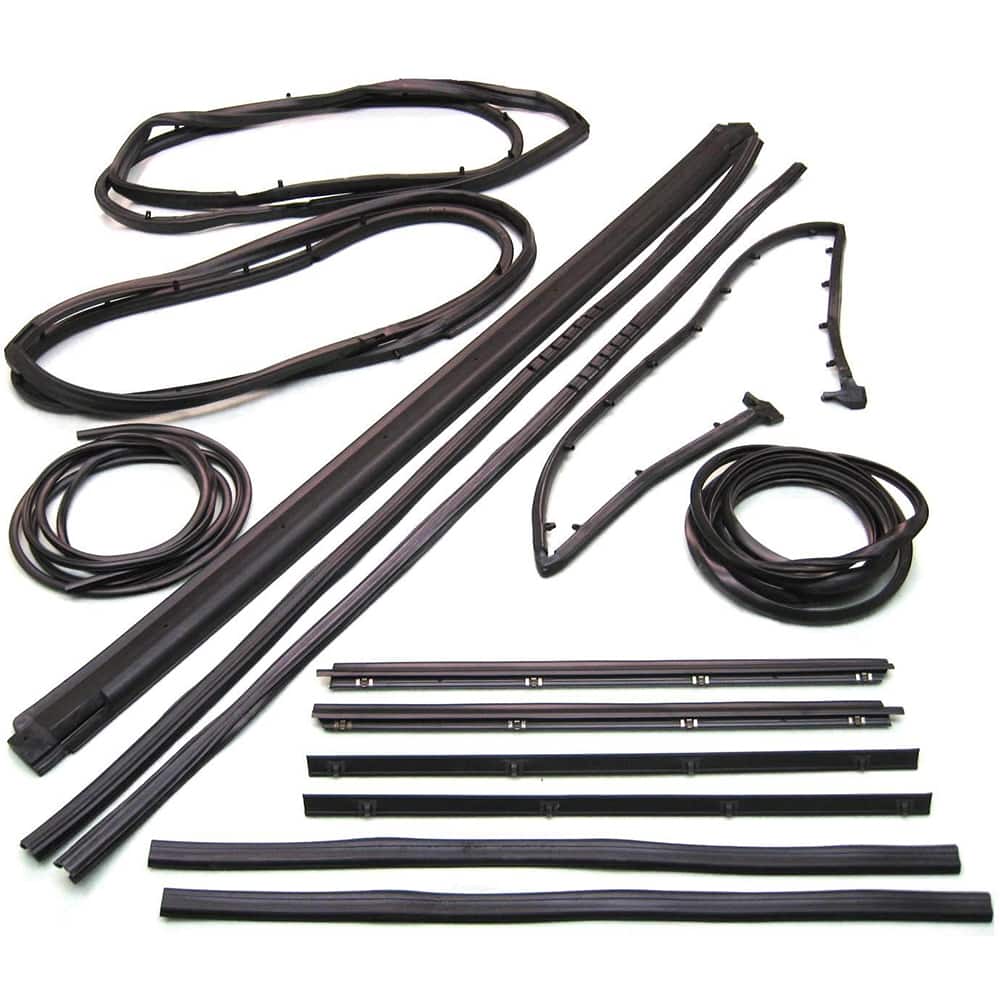 Fairchild Industries - Automotive Replacement Parts; Type: Weatherstrip Kit ; Application: 1987-1995 Jeep Wrangler Weatherstrip Kit replaces OEM# J5457057; J8134851; J5459645; J5459644; J5762385; J5762384; 55176223; 55176222; 55009742; 55175778; 55134655 - Exact Tool & Supply