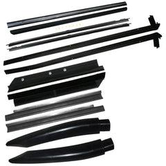 Fairchild Industries - Automotive Replacement Parts; Type: Belt Weatherstrip Kit; Convertible with Side Mirror Mounted ; Application: 1989-1993 Ford Mustang Beltline Weatherstrip Kit with Door Moldings replaces OEM# F1ZZ6121453A; F1ZZ6121452A; E3ZZ763061 - Exact Tool & Supply