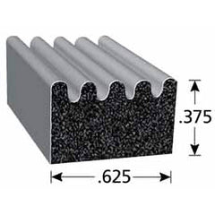 Fairchild Industries - Automotive Replacement Parts; Type: Rubber Seal ; Application: EPDM Sponge rubber seal with PSA Tape - Exact Tool & Supply