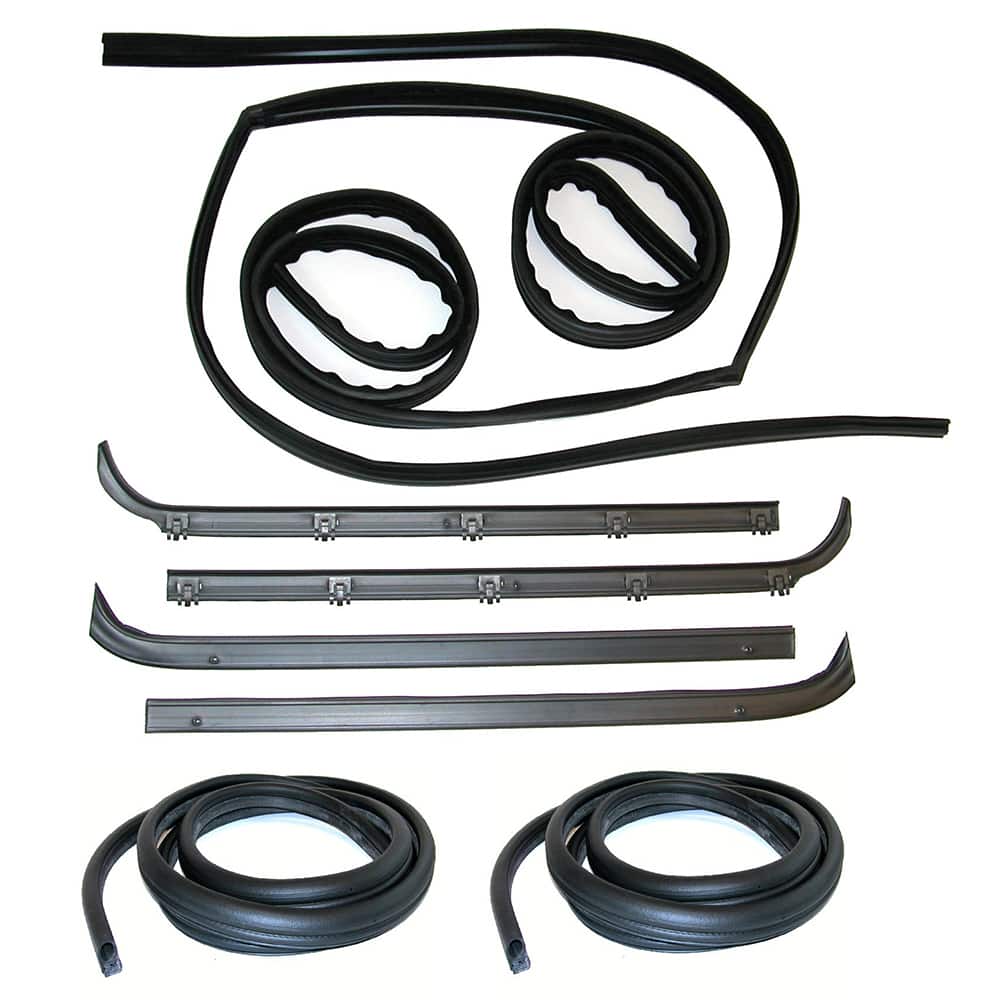 Fairchild Industries - Automotive Replacement Parts; Type: Belt Weatherstrip- Window Channel- Door Seal Kit ; Application: 1980-1986 Ford F-Series, Full Size Pickup Belt, Channel, Seal Kit replaces OEM# E9TZ1521536A; F0TZ1521536A; F5TZ1521536A; E0TZ10214 - Exact Tool & Supply