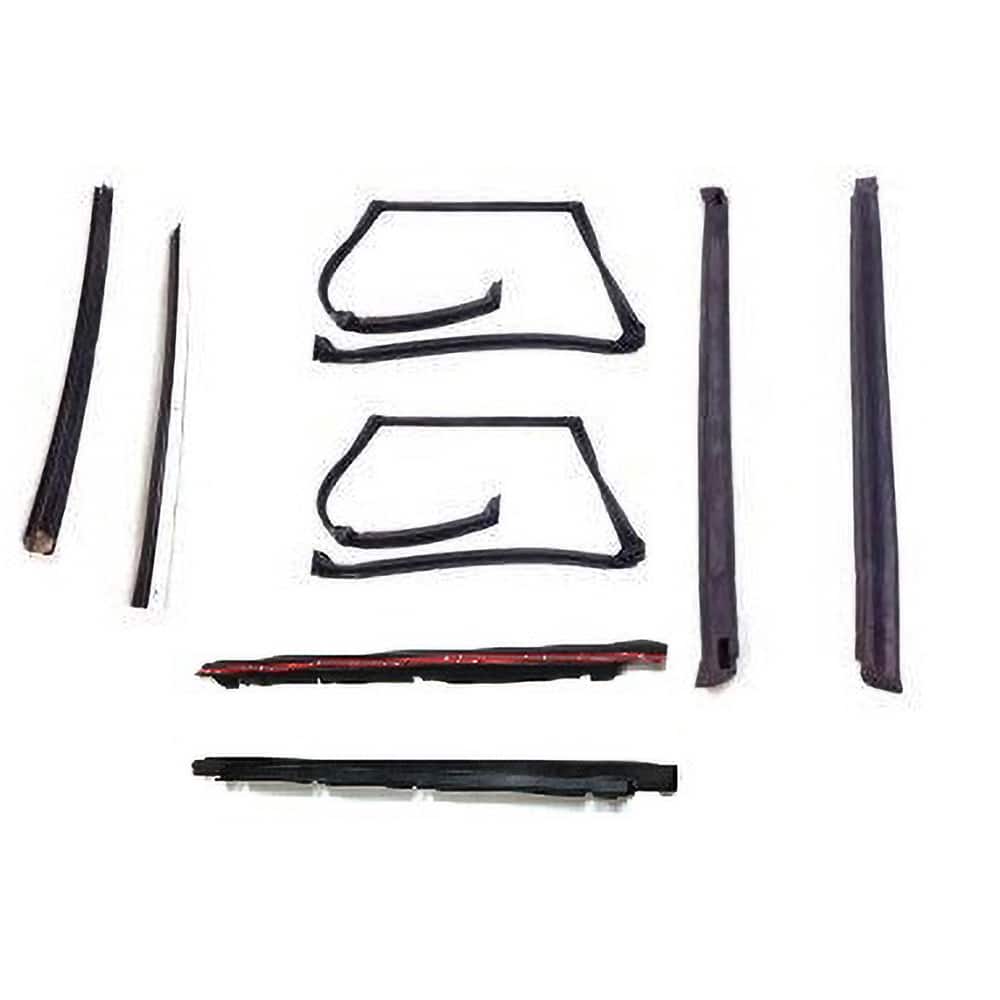 Fairchild Industries - Automotive Replacement Parts; Type: T-Top Seal Kit ; Application: 82-92 Pontiac Firebird 8 pc T-Top Seal Kit (rubber drip rails) replaces OEM# 20297495; 20297494; 10165495; 10165494; 10165496; 10198231; 10198230; 20623611; 20623610 - Exact Tool & Supply