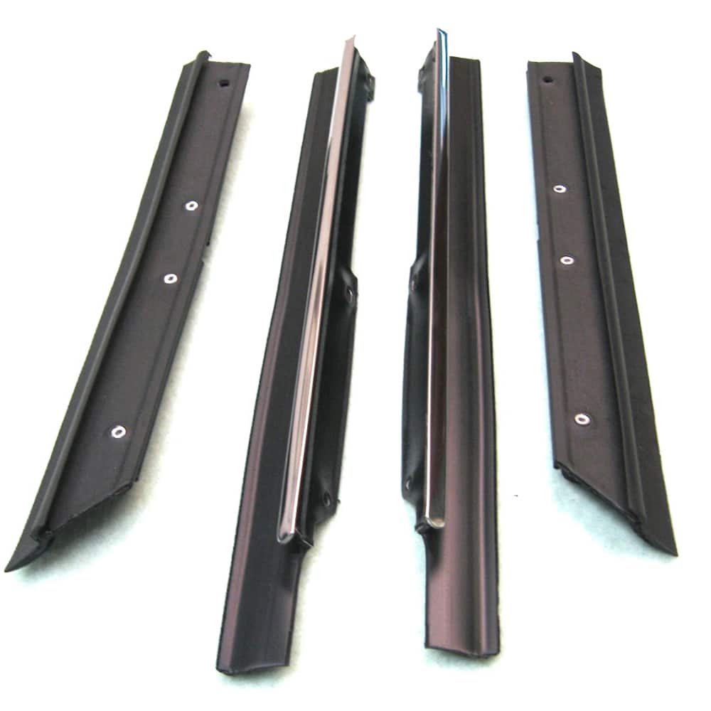 Fairchild Industries - Automotive Replacement Parts; Type: Quarter Window Belt Weatherstrip Kit ; Application: 1983-1993 Ford Mustang Quarter Window Belt Weatherstrip Kit replaces OEM# E3ZZ7630619B; E3ZZ7630618B; E3ZZ7629745A; E3ZZ7629744A - Exact Tool & Supply