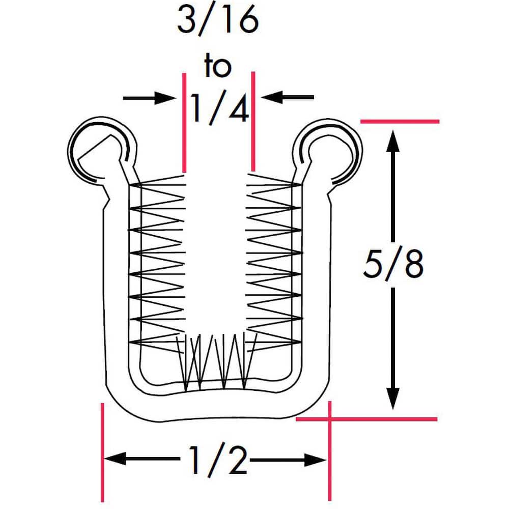 Fairchild Industries - Automotive Replacement Parts; Type: Window Channel ; Application: Stainless Steel Beaded Steel Core Channel with Rigid Polypropylene Pile Lining Uncovered, 36 In. - Exact Tool & Supply