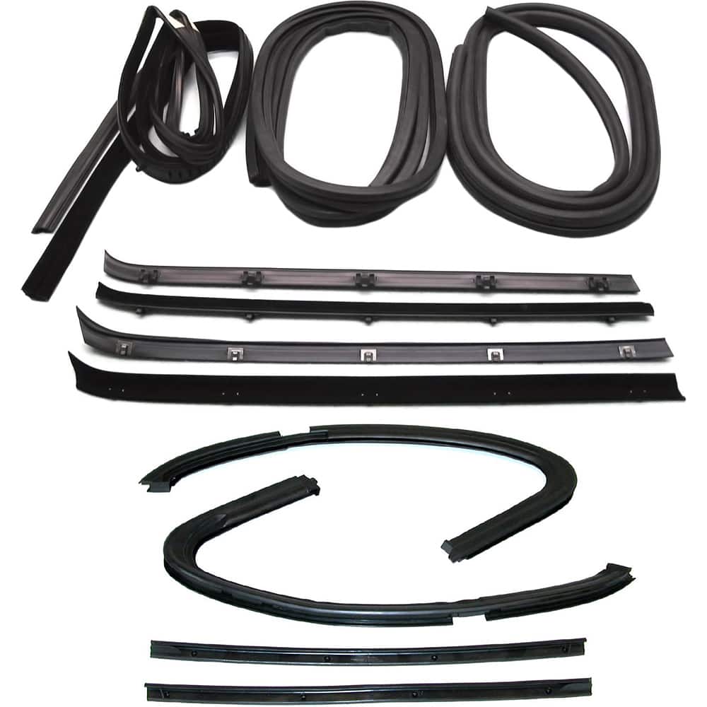 Fairchild Industries - Automotive Replacement Parts; Type: Belt; Channel; Seal and Vent Window Seal Kit ; Application: 1973-1980 Chevrolet C/K Truck 12 Piece Truck Weatherstrip Kit replaces OEM# 14027778/14027777; 470433; 470434; 14027775; 14027776; 1552 - Exact Tool & Supply