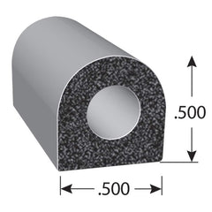 Fairchild Industries - Automotive Replacement Parts; Type: Rubber Seal ; Application: EPDM Sponge rubber seal with PSA Tape - Exact Tool & Supply