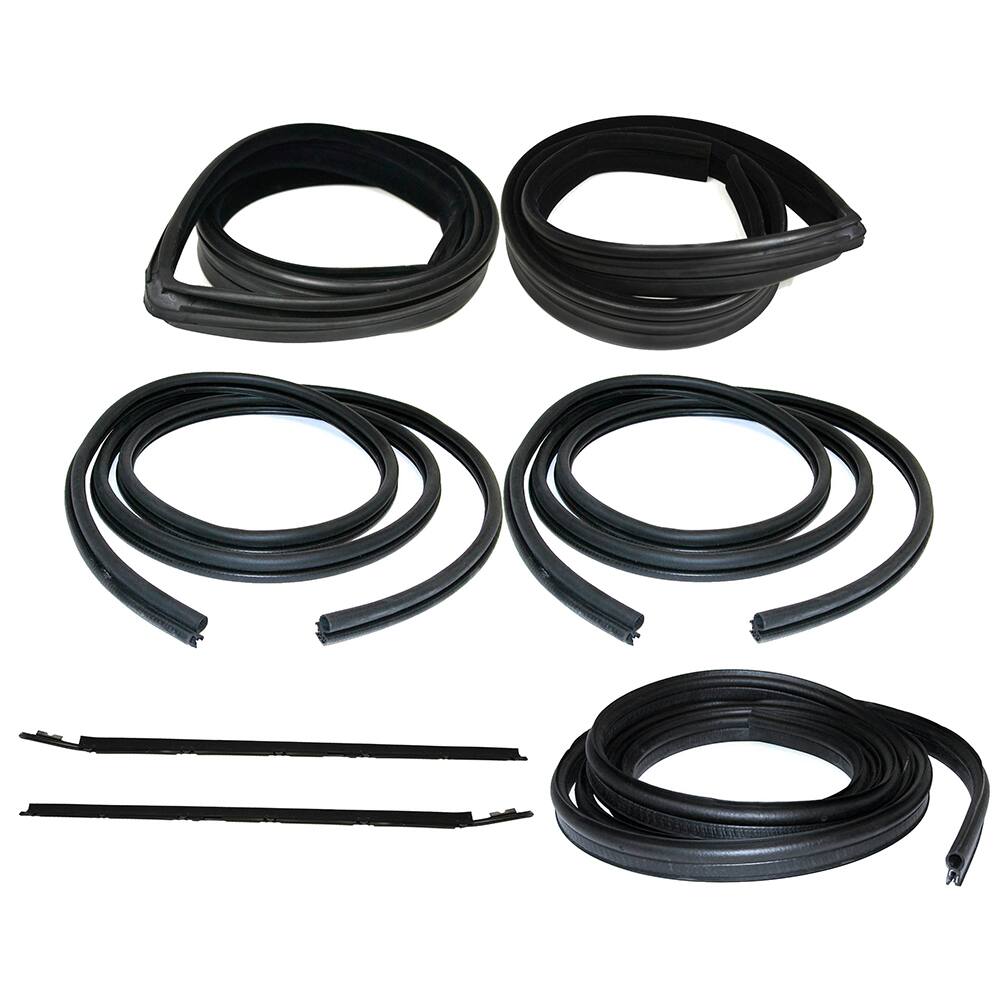 Fairchild Industries - Automotive Replacement Parts; Type: Door Seal; Window Channel; Belt Weathertstrip Kit ; Application: 1983-1986 Ford Mustang Coupe/Hatchback Door Seal, Window Channel, Belt Weathertstrip Kit replaces OEM# E9ZZ6121596A; E9ZZ6121597A; - Exact Tool & Supply
