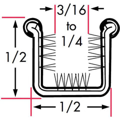 Fairchild Industries - Automotive Replacement Parts; Type: Window Channel ; Application: Stainless Steel Beaded Steel Core Channel with Rigid Pile Lining Uncovered, 36 In. - Exact Tool & Supply