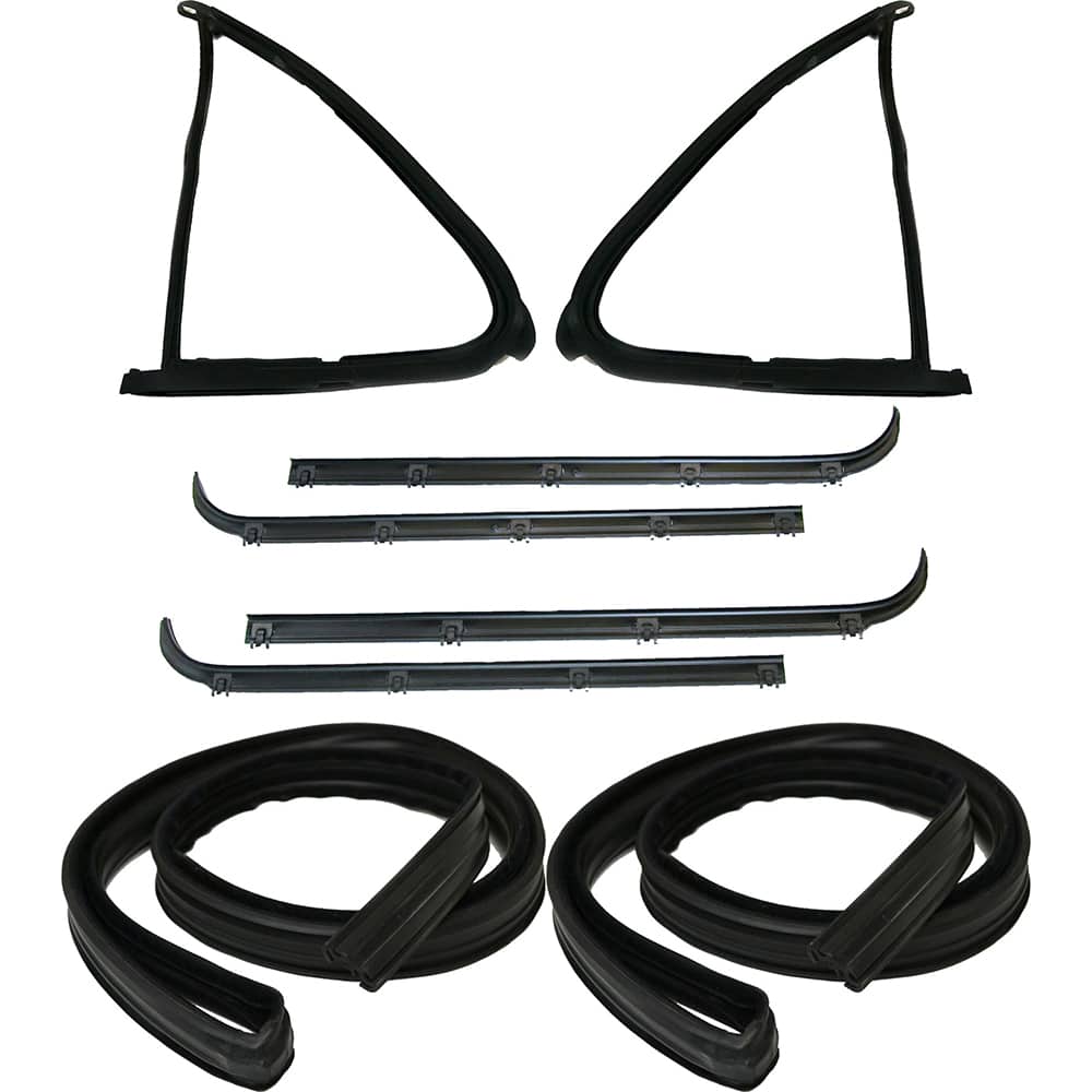 Fairchild Industries - Automotive Replacement Parts; Type: 8 pc Belt Weatherstrip; Vent Window Seal; Window Channel Kit ; Application: 1987-1991 Ford Bronco/Fullsize Truck 8 pc Belt Weatherstrip, Door Seal, Vent Window Seal,Window Channel Kit replaces OE - Exact Tool & Supply