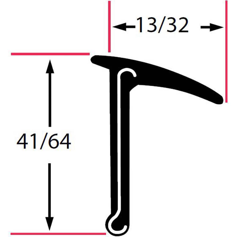 Fairchild Industries - Automotive Replacement Parts; Type: Belt Weatherstrip ; Application: Beltline Without Stainless Steel Bead Rigid Rubber Covered; 2 pieces at 48 inches per piece, 48 In. - Exact Tool & Supply