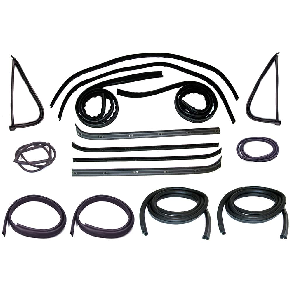 Fairchild Industries - Automotive Replacement Parts; Type: Belt Weatherstrip--Window Channel--Door Seal Kit ; Application: 1973-1979 Ford F-Series, Full Size Pickup Belt, Channel, Seal Kit replaces OEM# D3TZ1021546A; D8TZ1021536A; D7TZ1021453A; D7TZ10214 - Exact Tool & Supply