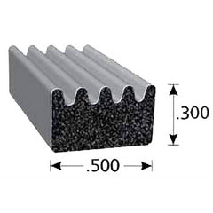 Fairchild Industries - Automotive Replacement Parts; Type: Rubber Seal ; Application: EPDM Sponge rubber seal with PSA Tape - Exact Tool & Supply
