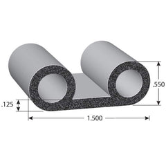 Fairchild Industries - Automotive Replacement Parts; Type: Rubber Seal ; Application: EPDM Sponge rubber seal with PSA Tape - Exact Tool & Supply