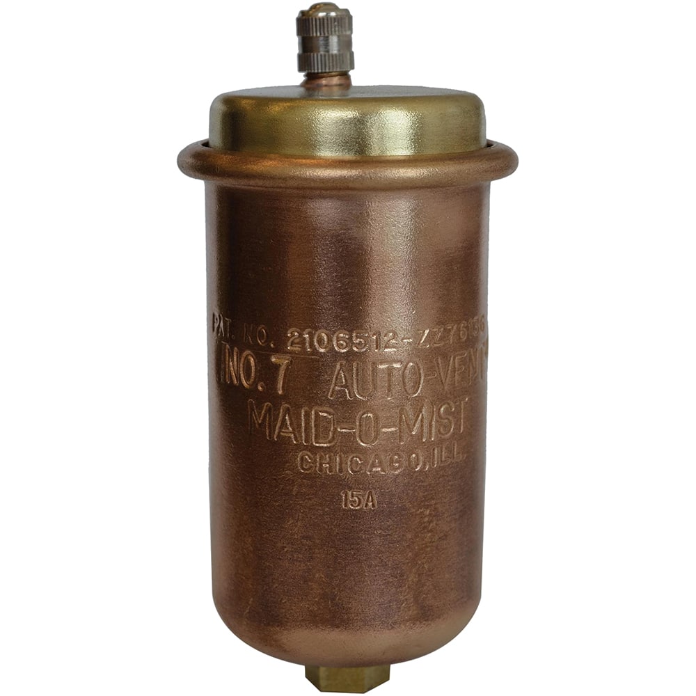 MaidOMist - Air Vents; Pipe Size: 1/8 (Inch); End Connections: FIP ; Maximum Working Pressure (psi): 75.000 - Exact Tool & Supply