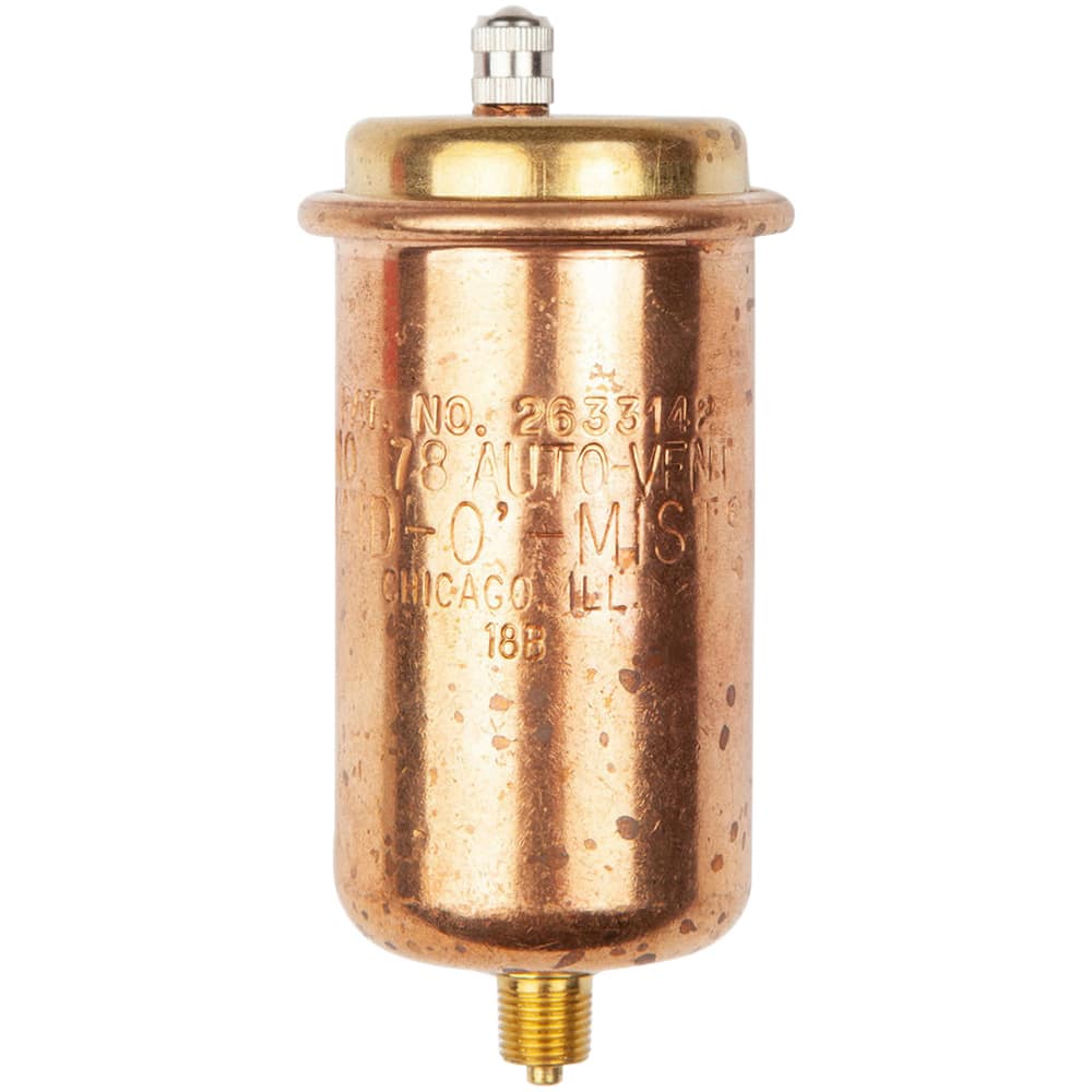 MaidOMist - Air Vents; Pipe Size: 1/8 (Inch); End Connections: MIP ; Maximum Working Pressure (psi): 75.000 - Exact Tool & Supply