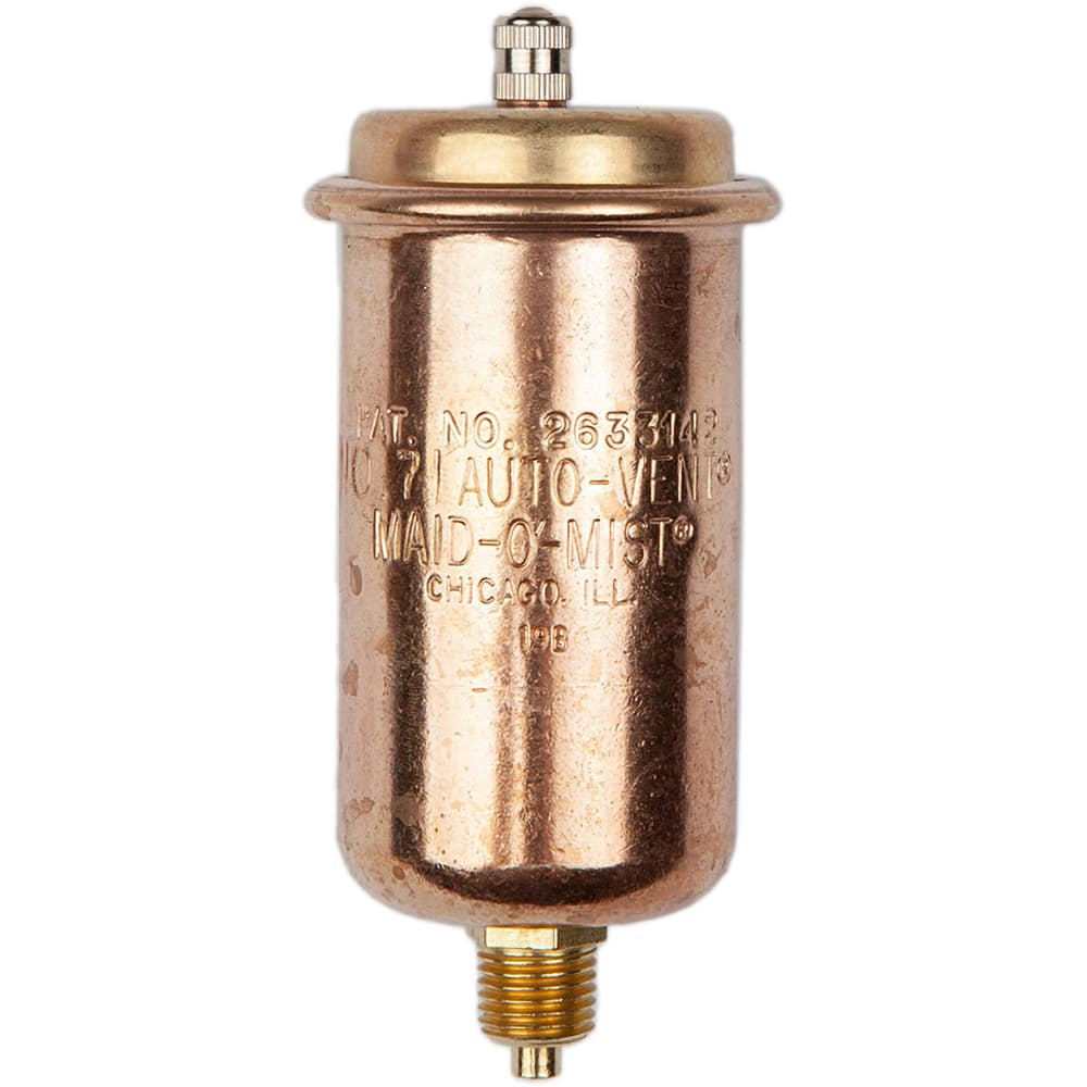 MaidOMist - Air Vents; Pipe Size: 1/4 (Inch); End Connections: MIP ; Maximum Working Pressure (psi): 75.000 - Exact Tool & Supply