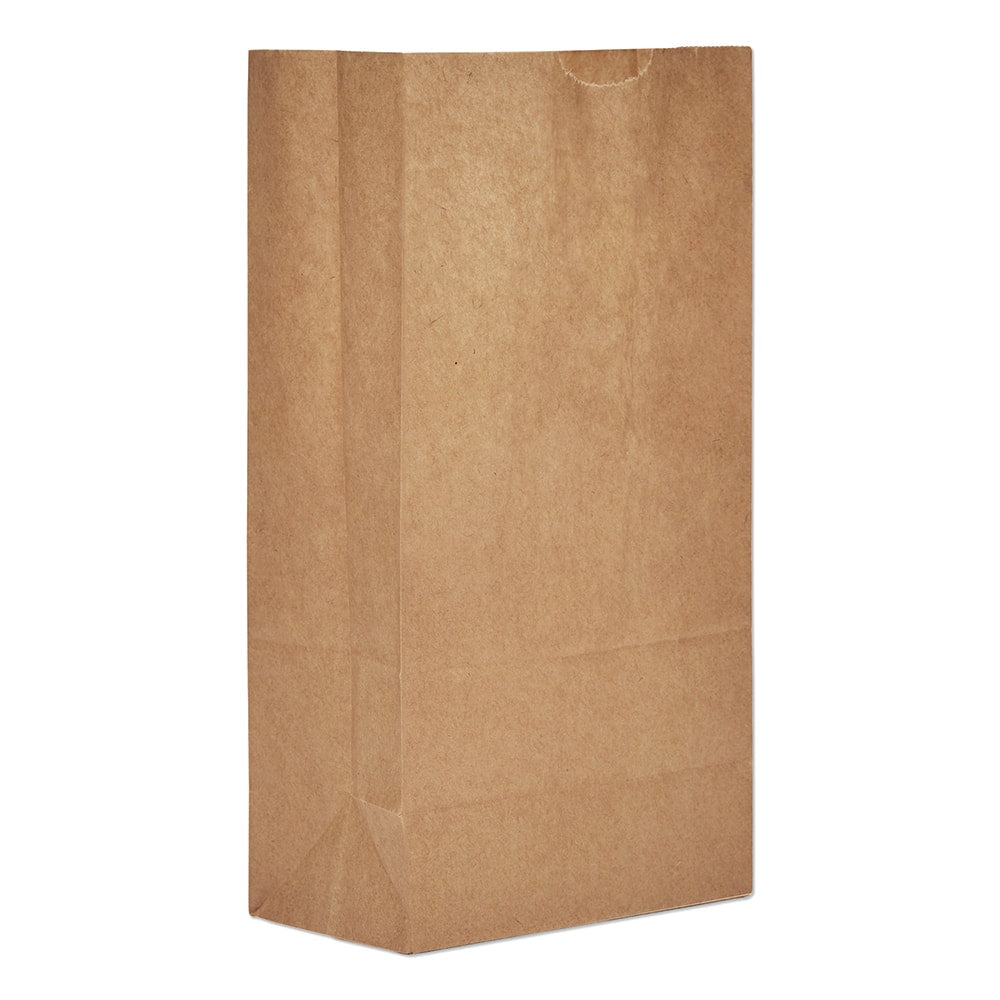 GEN - Paper Bags; Type: Grocery Bag ; Color: Kraft ; Size: 5-1/4 x 3-7/16 x 10-15/16 ; Material: Paper - Exact Tool & Supply