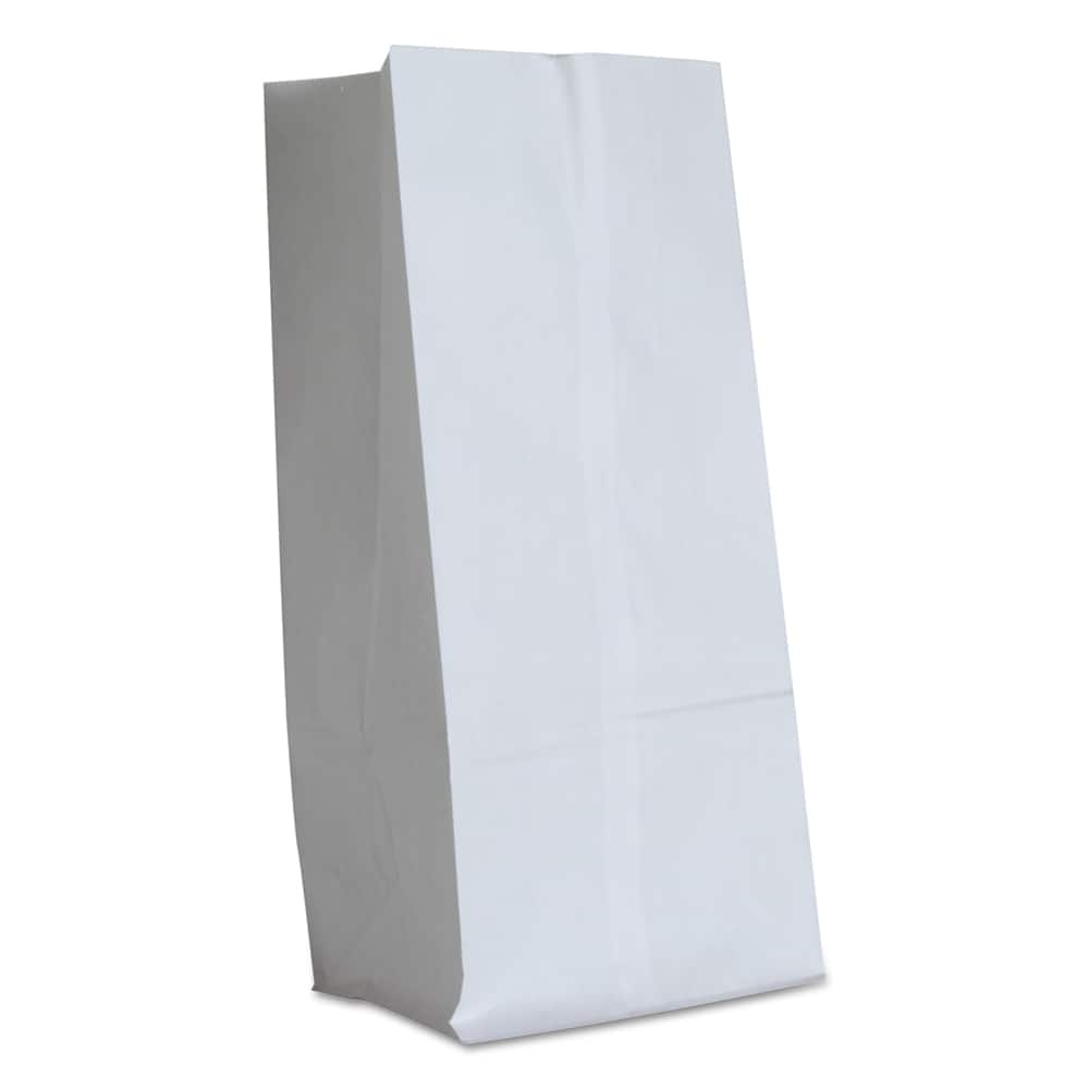 GEN - Paper Bags; Type: Grocery Bag ; Color: White ; Size: 7-3/4 x 4-13/16 x 16 ; Material: Paper - Exact Tool & Supply