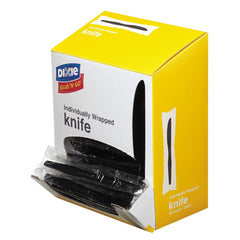 Dixie - Paper & Plastic Cups, Plates, Bowls & Utensils; Breakroom Accessory Type: Knife ; Breakroom Accessory Description: Utensils-Disposable Knife ; Color: Black - Exact Tool & Supply