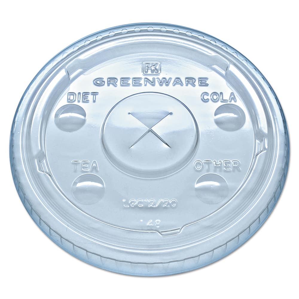 Fabri-Kal - Paper & Plastic Cups, Plates, Bowls & Utensils; Breakroom Accessory Type: Cold Cup Lid ; Breakroom Accessory Description: Cup Lids-Cold Cup ; Color: Clear - Exact Tool & Supply