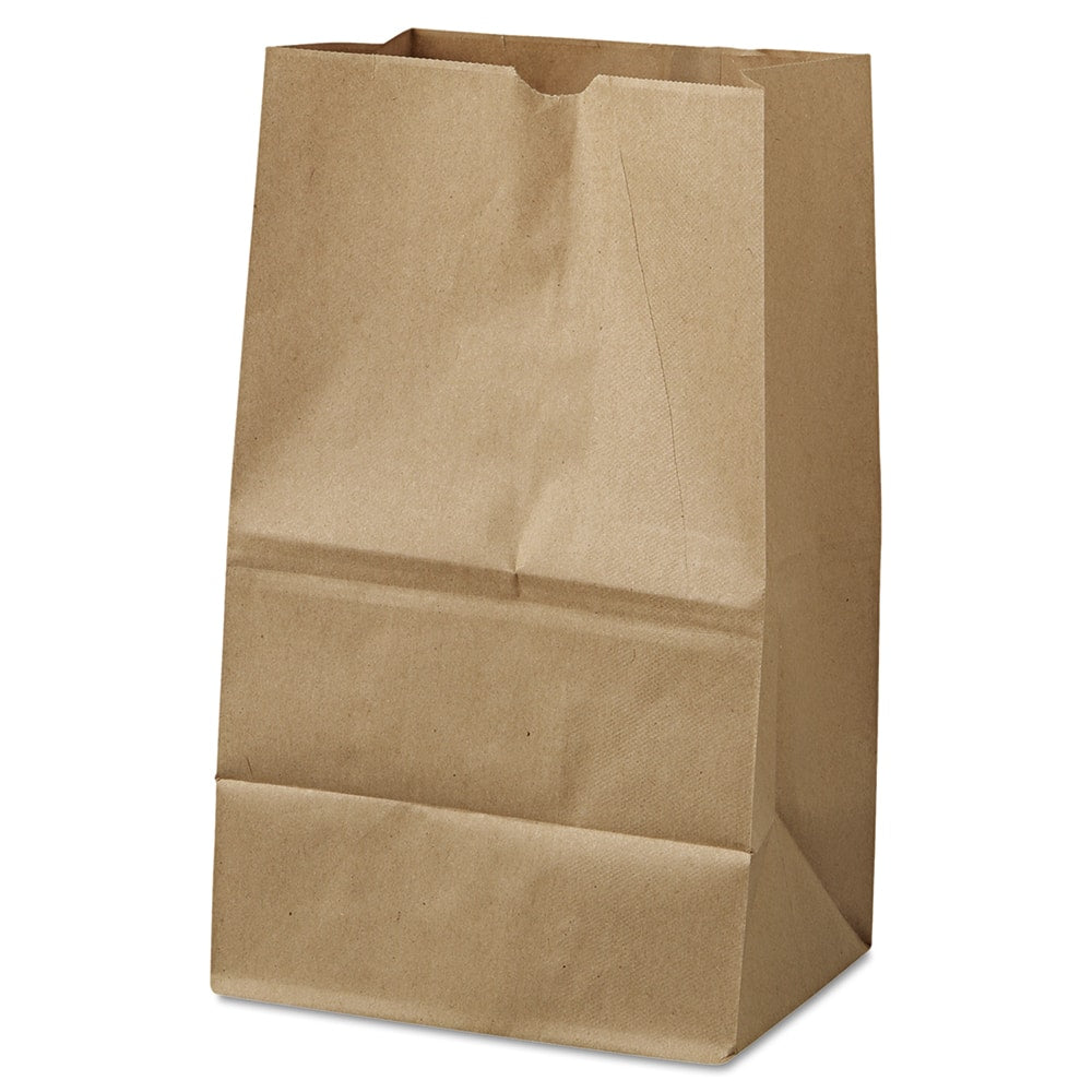 GEN - Paper Bags; Type: Grocery Bag ; Color: Kraft ; Size: 8-1/4 x 5-15/16 x 13-3/8 ; Material: Paper - Exact Tool & Supply