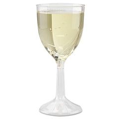 WNA - Paper & Plastic Cups, Plates, Bowls & Utensils; Breakroom Accessory Type: Plastic Cold Cups ; Breakroom Accessory Description: Cups-Plastic Barware; Wine ; Color: Clear - Exact Tool & Supply