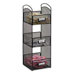 Safco - Coffee, Tea & Accessories; Breakroom Accessory Type: Coffee Condiment/Cup Organizer ; Breakroom Accessory Description: Condiment Organizers-Coffee Condiment Station ; Color: Black - Exact Tool & Supply