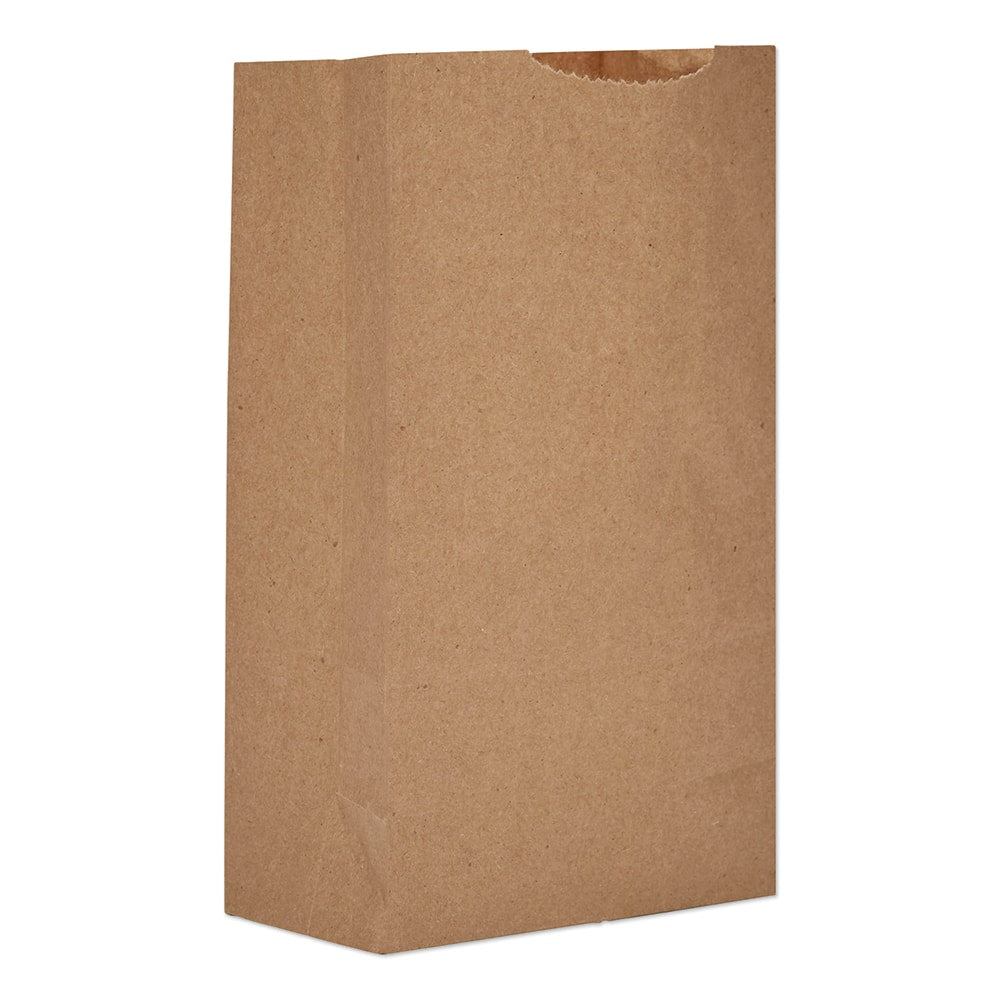 GEN - Paper Bags; Type: Grocery Bag ; Color: Kraft ; Size: 4-3/4 x 2-15/16 x 8-9/16 ; Material: Paper - Exact Tool & Supply