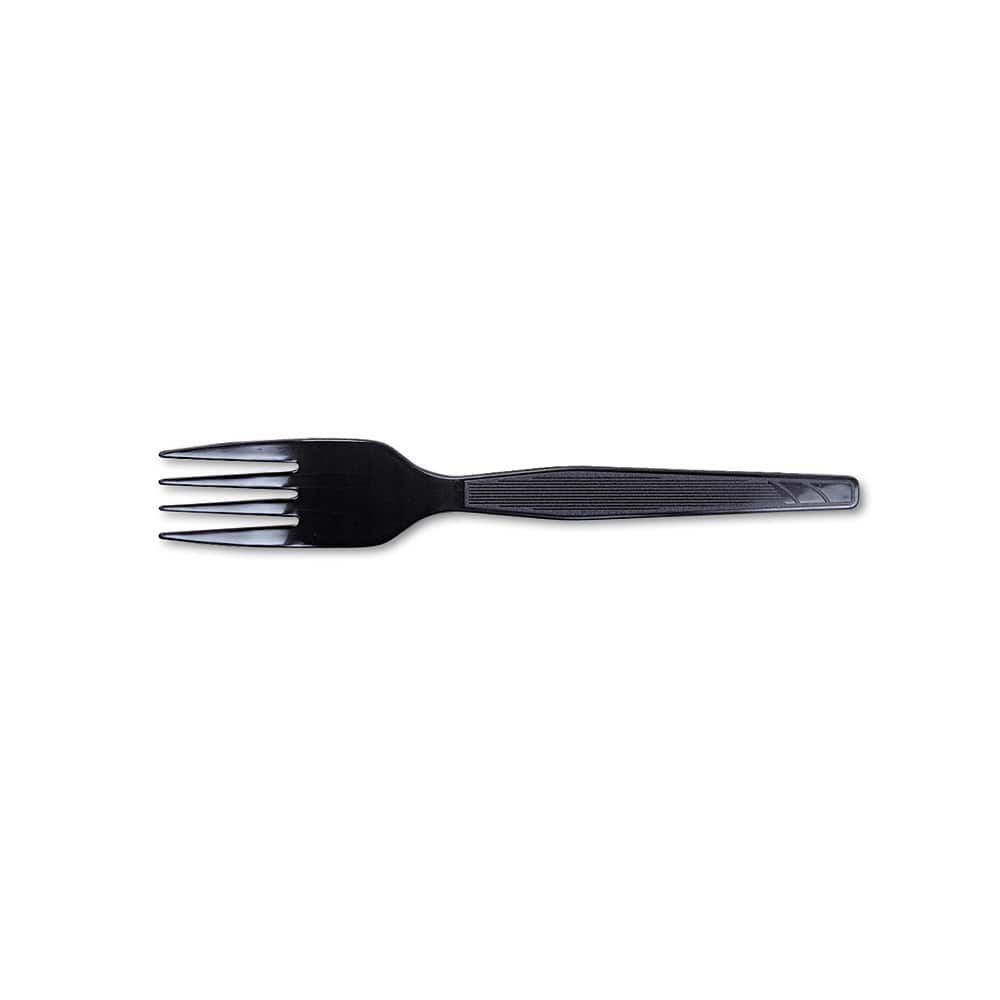Dixie - Paper & Plastic Cups, Plates, Bowls & Utensils; Breakroom Accessory Type: Fork ; Breakroom Accessory Description: Utensils-Disposable Fork ; Color: Black - Exact Tool & Supply