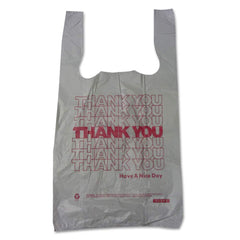 Barnes Paper Company - Paper Bags; Type: Shopping Bag ; Color: White ; Size: 10 x 5 x 19 ; Material: High-Density Polyethylene - Exact Tool & Supply