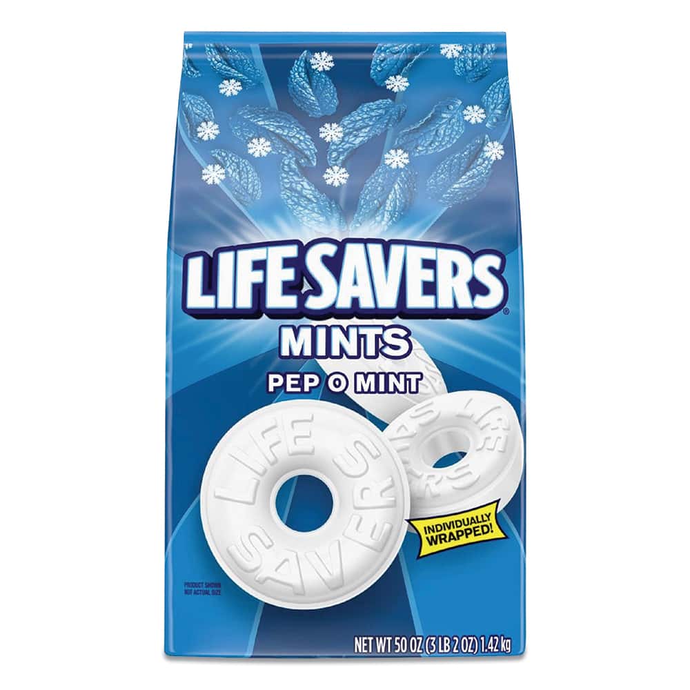 LifeSavers - Snacks, Cookies, Candy & Gum; Breakroom Accessory Type: Candy ; Breakroom Accessory Description: Food-Breath Mint - Exact Tool & Supply