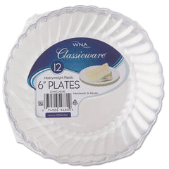 WNA - Paper & Plastic Cups, Plates, Bowls & Utensils; Breakroom Accessory Type: Plates ; Breakroom Accessory Description: Dinnerware-Plate; Plastic ; Color: Clear - Exact Tool & Supply