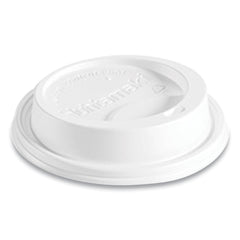 Huhtamaki - Paper & Plastic Cups, Plates, Bowls & Utensils; Breakroom Accessory Type: Hot Cup Lid ; Breakroom Accessory Description: Cup Lids-Hot Cup Dome ; Color: White - Exact Tool & Supply