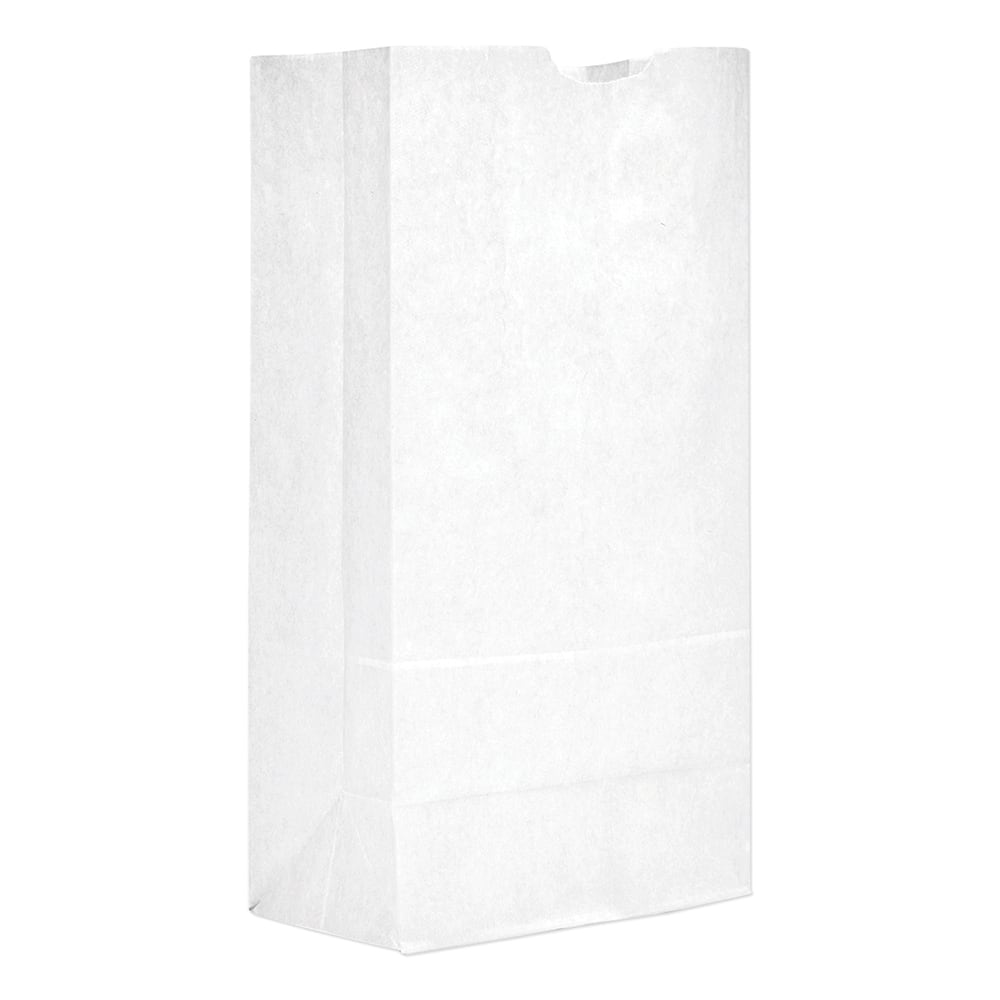 GEN - Paper Bags; Type: Grocery Bag ; Color: White ; Size: 8-1/4 x 5-15/16 x 16-1/8 ; Material: Paper - Exact Tool & Supply