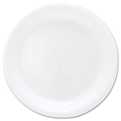 DART - Paper & Plastic Cups, Plates, Bowls & Utensils; Breakroom Accessory Type: Plates ; Breakroom Accessory Description: Dinnerware-Plate; Foam ; Color: White - Exact Tool & Supply
