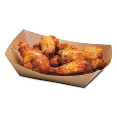 Bagcraft Papercon - Food Containers; Type: Food Tray ; Shape: Rectangular ; Volume Range: Smaller than 64 oz. ; Height (Decimal Inch): 2.000000 ; Diameter/Width (Decimal Inch): 6.5000 ; Length (Decimal Inch): 1.6250 - Exact Tool & Supply