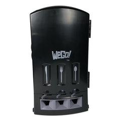 WeGo - Paper & Plastic Cups, Plates, Bowls & Utensils; Breakroom Accessory Type: Cutlery Bin ; Breakroom Accessory Description: Utensil Dispensers-Tower-Fork ; Color: Black - Exact Tool & Supply