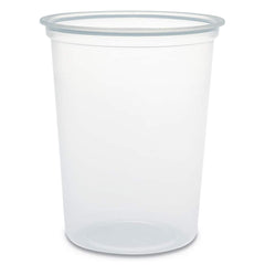 DART - Food Containers; Type: Deli Container & Lid ; Shape: Round ; Volume Range: Smaller than 64 oz. ; Height (Decimal Inch): 6.000000 ; Diameter/Width (Decimal Inch): 4.7000 ; Material Family: Plastic - Exact Tool & Supply